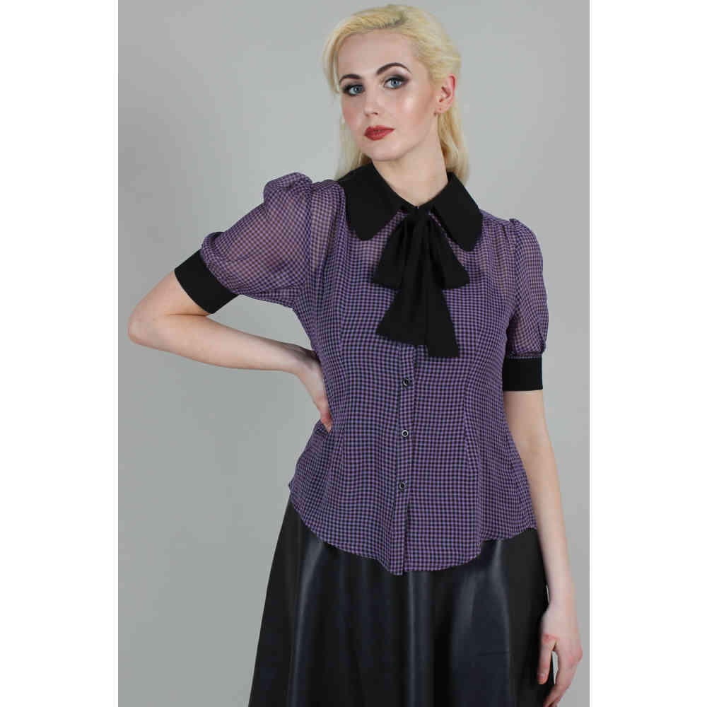 Voodoo Vixen - Ponny Blouse - Paars